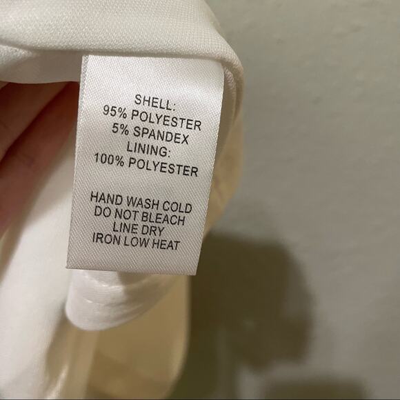 Lulus White V Neck Sleeveless Fit & Flare Mini Dress Womens M Bridal Prom Formal - Picture 7 of 10